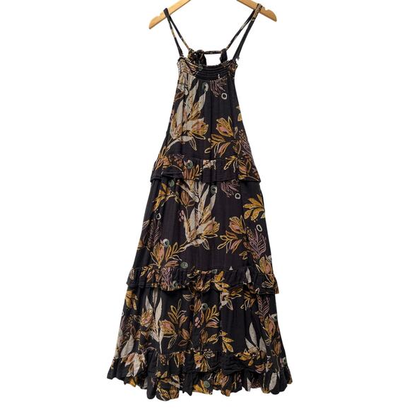 Free People Anita Botanical-Print Maxi Dress Size S - Picture 1 of 13